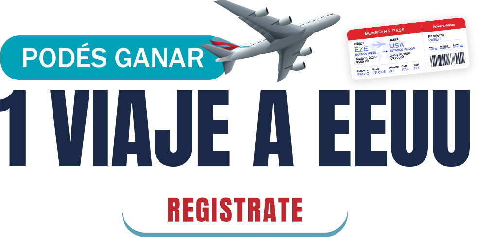 Ir a registro — Podés ganar un viaje a EEUU
